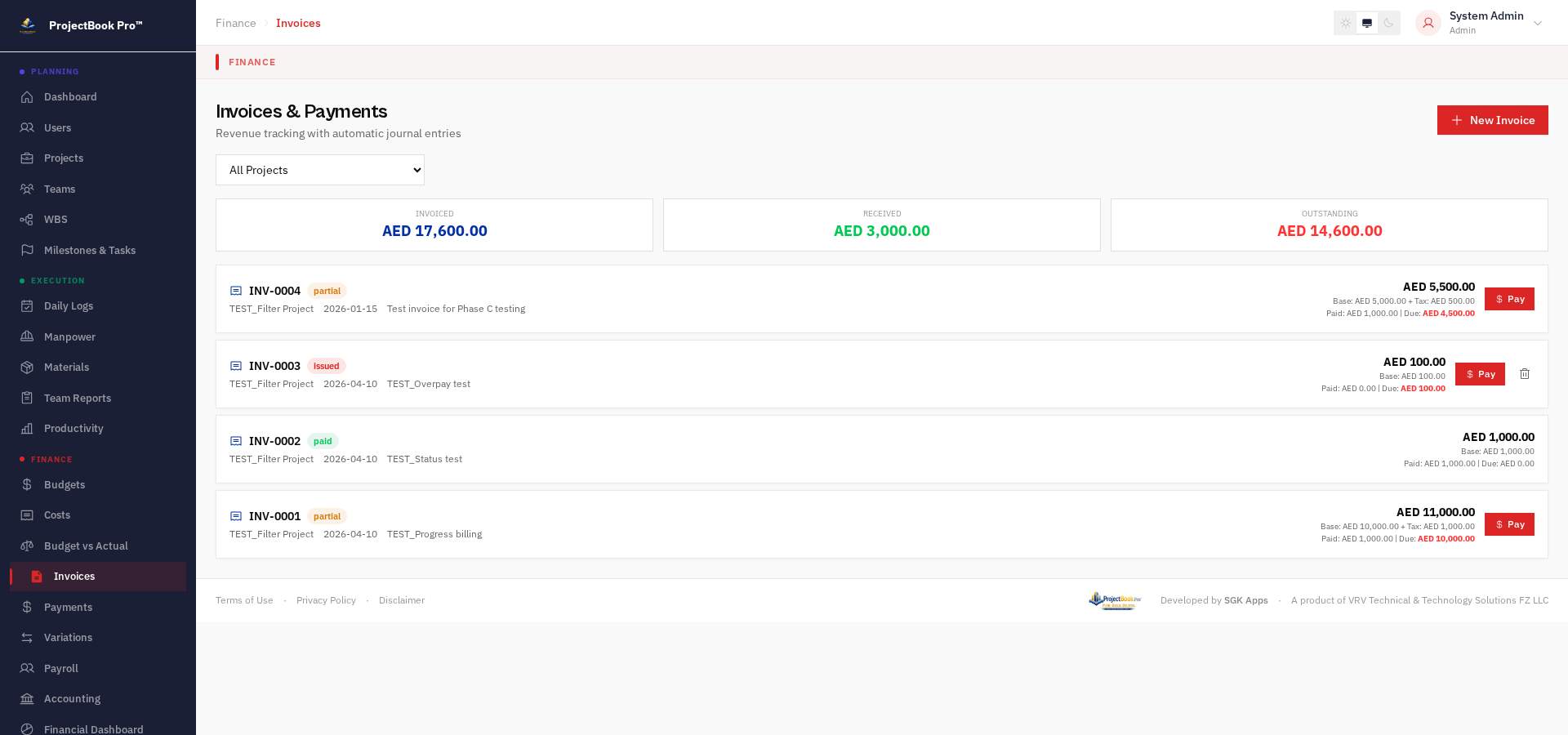 Invoices